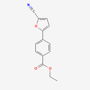 Ethyl 4-(5-cyano-2-furyl)benzoate