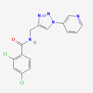 2,4-dichloro-N-((1-(pyridin-3-yl)-1H-1,2,3-triazol-4-yl)methyl)benzamide