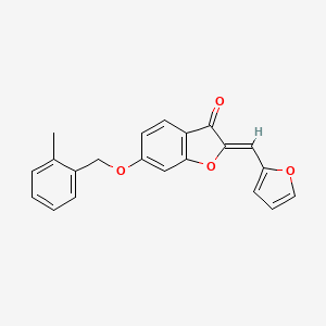 (Z)-2-(furan-2-ylmethylene)-6-((2-methylbenzyl)oxy)benzofuran-3(2H)-one