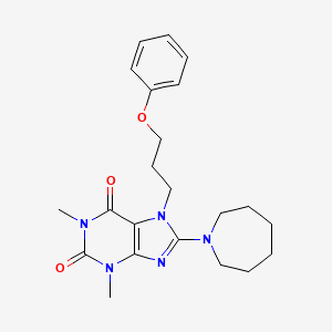 8-(azepan-1-yl)-1,3-dimethyl-7-(3-phenoxypropyl)-1H-purine-2,6(3H,7H)-dione