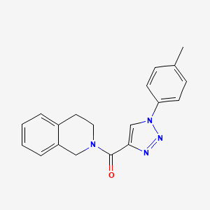 (3,4-dihydroisoquinolin-2(1H)-yl)(1-(p-tolyl)-1H-1,2,3-triazol-4-yl)methanone