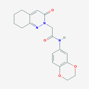 N-(2,3-dihydro-1,4-benzodioxin-6-yl)-2-(3-oxo-5,6,7,8-tetrahydrocinnolin-2(3H)-yl)acetamide