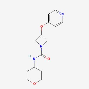 N-(Oxan-4-yl)-3-pyridin-4-yloxyazetidine-1-carboxamide