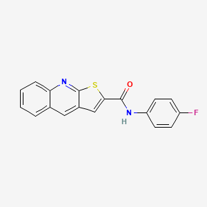 N-(4-fluorophenyl)thieno[2,3-b]quinoline-2-carboxamide