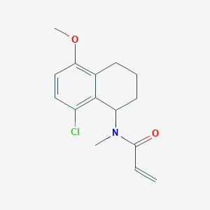 N-(8-Chloro-5-methoxy-1,2,3,4-tetrahydronaphthalen-1-YL)-N-methylprop-2-enamide