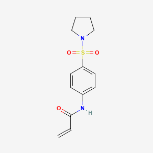 molecular formula C13H16N2O3S B2848961 N-[4-(pyrrolidine-1-sulfonyl)phenyl]prop-2-enamide CAS No. 1153389-79-7