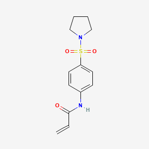 N-[4-(pyrrolidine-1-sulfonyl)phenyl]prop-2-enamide