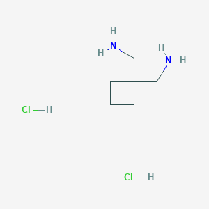molecular formula C6H16Cl2N2 B2849024 1,1-Bis(aminomethyl)cyclobutane dihydrochloride CAS No. 104889-94-3
