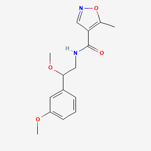 molecular formula C15H18N2O4 B2849131 N-[2-methoxy-2-(3-methoxyphenyl)ethyl]-5-methyl-1,2-oxazole-4-carboxamide CAS No. 1797028-10-4