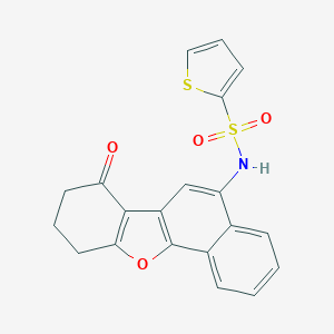 molecular formula C20H15NO4S2 B284914 N-(7-oxo-7,8,9,10-tetrahydronaphtho[1,2-b][1]benzofuran-5-yl)-2-thiophenesulfonamide 