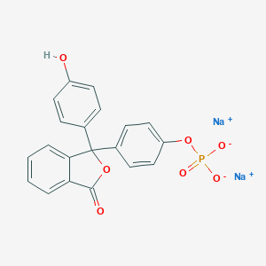 molecular formula C20H13Na2O7P B028493 Disodium;[4-[1-(4-hydroxyphenyl)-3-oxo-2-benzofuran-1-yl]phenyl] phosphate CAS No. 108321-15-9