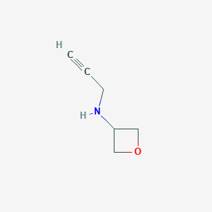 molecular formula C6H9NO B2849312 N-(prop-2-yn-1-yl)oxetan-3-amine CAS No. 1343229-39-9