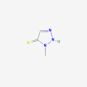 molecular formula C3H5N3S B2849325 1-Methyl-1h-1,2,3-triazole-5-thiol CAS No. 36811-20-8