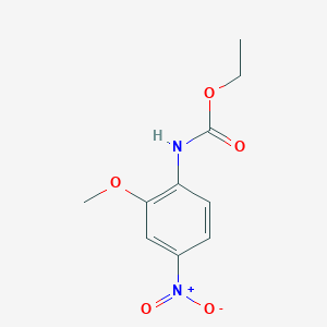 molecular formula C10H12N2O5 B2849334 (2-Methoxy-4-nitrophenyl)-carbamic acid ethyl ester CAS No. 31863-04-4