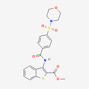 Methyl 3-(4-(morpholinosulfonyl)benzamido)benzo[b]thiophene-2-carboxylate