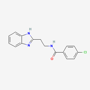 N-[2-(1H-benzimidazol-2-yl)ethyl]-4-chlorobenzamide