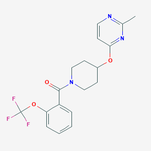 (4-((2-Methylpyrimidin-4-yl)oxy)piperidin-1-yl)(2-(trifluoromethoxy)phenyl)methanone
