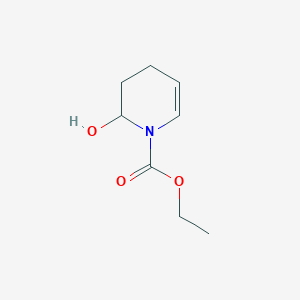 molecular formula C8H13NO3 B028494 Ethyl 2-hydroxy-3,4-dihydro-2H-pyridine-1-carboxylate CAS No. 111054-55-8