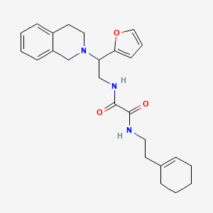N1-(2-(cyclohex-1-en-1-yl)ethyl)-N2-(2-(3,4-dihydroisoquinolin-2(1H)-yl)-2-(furan-2-yl)ethyl)oxalamide