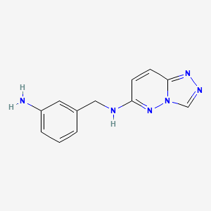 molecular formula C12H12N6 B2849474 N-(3-aminobenzyl)[1,2,4]triazolo[4,3-b]pyridazin-6-amine CAS No. 1807979-92-5