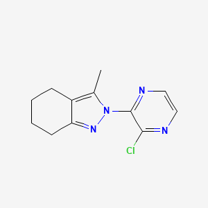 molecular formula C12H13ClN4 B2849476 2-(3-chloropyrazin-2-yl)-3-methyl-4,5,6,7-tetrahydro-2H-indazole CAS No. 2415500-51-3