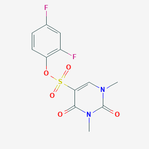 B2849494 (2,4-Difluorophenyl) 1,3-dimethyl-2,4-dioxopyrimidine-5-sulfonate CAS No. 869071-23-8
