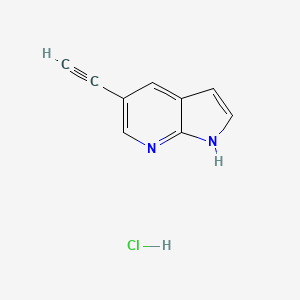molecular formula C9H7ClN2 B2849537 5-ethynyl-1H-pyrrolo[2,3-b]pyridine;hydrochloride CAS No. 2243509-58-0