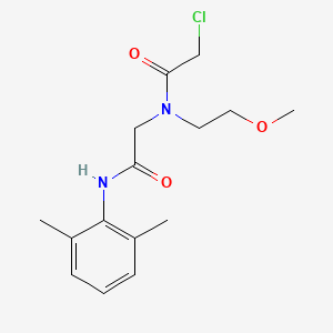 2-chloro-N-{[(2,6-dimethylphenyl)carbamoyl]methyl}-N-(2-methoxyethyl)acetamide