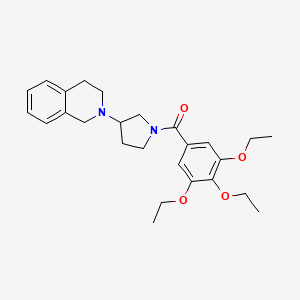 (3-(3,4-dihydroisoquinolin-2(1H)-yl)pyrrolidin-1-yl)(3,4,5-triethoxyphenyl)methanone