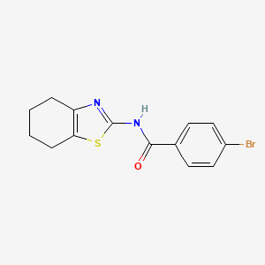 4-bromo-N-(4,5,6,7-tetrahydrobenzo[d]thiazol-2-yl)benzamide