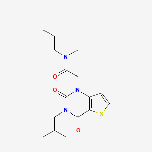 N-butyl-N-ethyl-2-[3-(2-methylpropyl)-2,4-dioxo-3,4-dihydrothieno[3,2-d]pyrimidin-1(2H)-yl]acetamide
