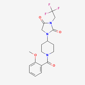 1-[1-(2-Methoxybenzoyl)piperidin-4-yl]-3-(2,2,2-trifluoroethyl)imidazolidine-2,4-dione