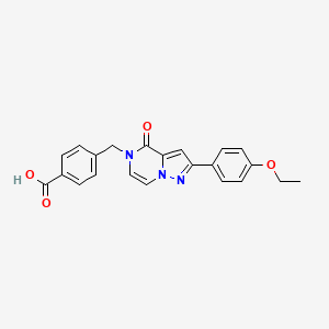 4-[[2-(4-Ethoxyphenyl)-4-oxopyrazolo[1,5-a]pyrazin-5-yl]methyl]benzoic acid