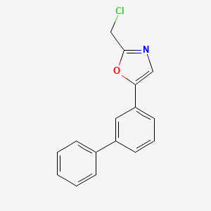 2-(Chloromethyl)-5-(3-phenylphenyl)-1,3-oxazole