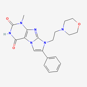 1-methyl-8-(2-morpholinoethyl)-7-phenyl-1H-imidazo[2,1-f]purine-2,4(3H,8H)-dione