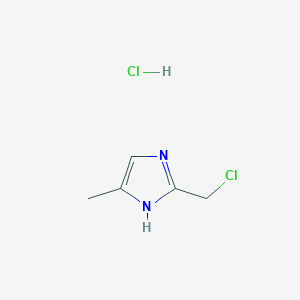 molecular formula C5H8Cl2N2 B2849618 2-chloromethyl-4-methyl-1H-imidazole hydrochloride CAS No. 2138115-73-6