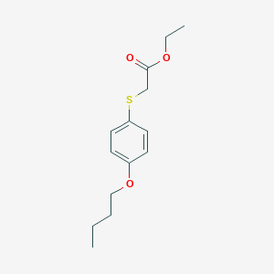 Ethyl 2-(4-butoxyphenyl)sulfanylacetate