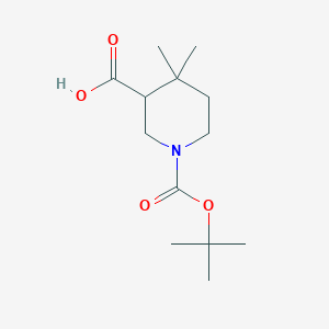 1-[(Tert-butoxy)carbonyl]-4,4-dimethylpiperidine-3-carboxylic acid