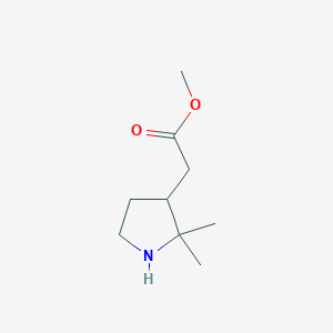 Methyl 2-(2,2-dimethylpyrrolidin-3-yl)acetate