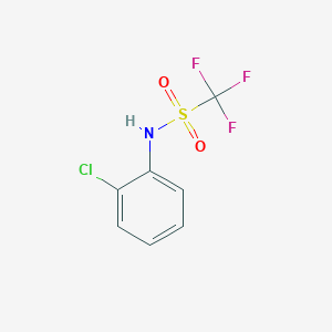 molecular formula C7H5ClF3NO2S B2849635 N-(2-Chlorophenyl)-1,1,1-trifluoro-methanesulfonamide CAS No. 23384-02-3