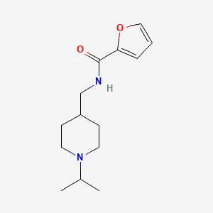 molecular formula C14H22N2O2 B2849641 N-{[1-(propan-2-yl)piperidin-4-yl]methyl}furan-2-carboxamide CAS No. 946210-20-4