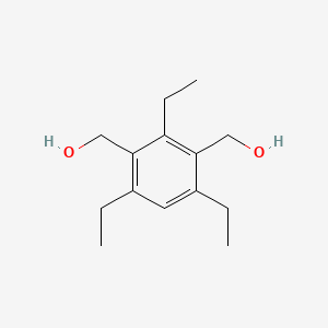 molecular formula C14H22O2 B2849643 (2,4,6-triethyl-1,3-phenylene)dimethanol CAS No. 321580-16-9