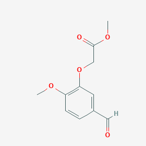 molecular formula C11H12O5 B2849657 Methyl 2-(5-formyl-2-methoxyphenoxy)acetate CAS No. 1017047-53-8