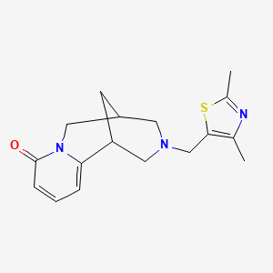 molecular formula C17H21N3OS B2849677 11-[(2,4-Dimethyl-1,3-thiazol-5-yl)methyl]-7,11-diazatricyclo[7.3.1.0^{2,7}]trideca-2,4-dien-6-one CAS No. 2326232-98-6