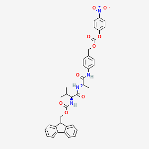 molecular formula C37H36N4O9 B2849687 Fmoc-Val-Ala-PAB-PNP 