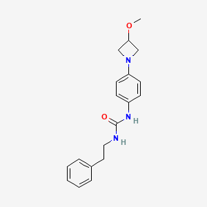 molecular formula C19H23N3O2 B2849698 1-(4-(3-Methoxyazetidin-1-yl)phenyl)-3-phenethylurea CAS No. 2034491-32-0