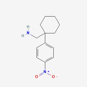 molecular formula C13H18N2O2 B2849813 [1-(4-Nitrophenyl)cyclohexyl]methanamine CAS No. 2228611-13-8