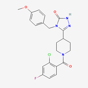 5-[1-(2-chloro-4-fluorobenzoyl)piperidin-4-yl]-4-(4-methoxybenzyl)-2,4-dihydro-3H-1,2,4-triazol-3-one