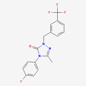 4-(4-fluorophenyl)-5-methyl-2-[3-(trifluoromethyl)benzyl]-2,4-dihydro-3H-1,2,4-triazol-3-one