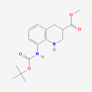 Methyl 8-[(2-methylpropan-2-yl)oxycarbonylamino]-1,2,3,4-tetrahydroquinoline-3-carboxylate
